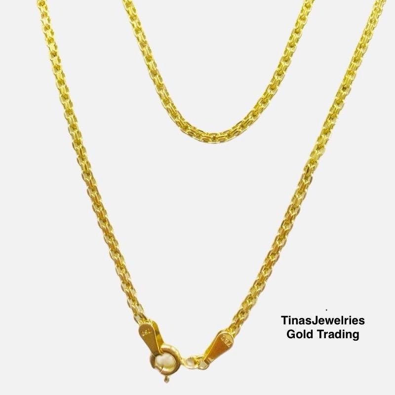 TJ 18K Pawnable BISMAK NECKLACE 18 inches