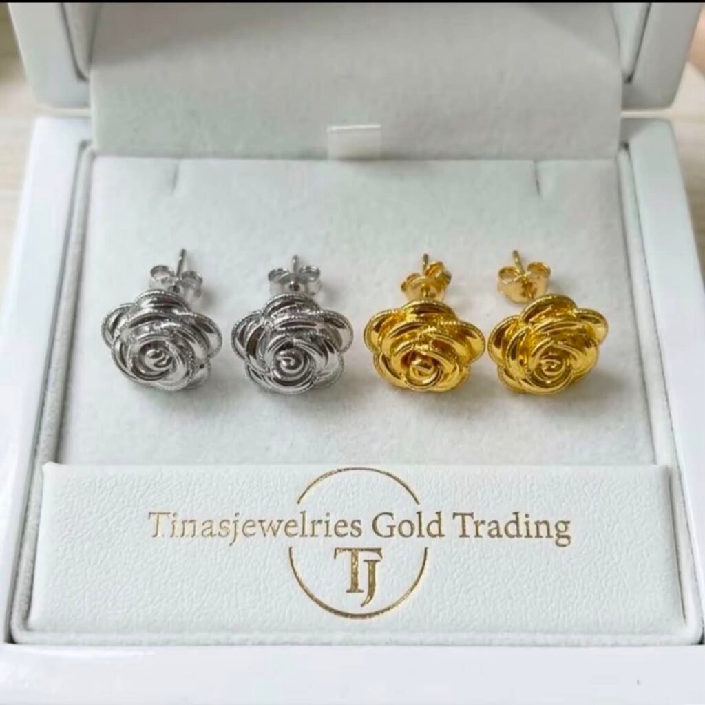 TJ18K Pawnable Rossy Earrings