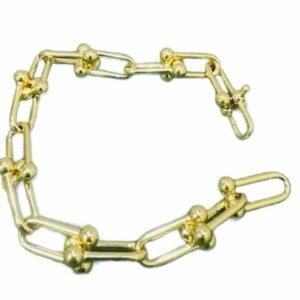 TJ Pawnable 18k Premium SOLID Chuncks HW Bracelet for women (Tinasjewelries)